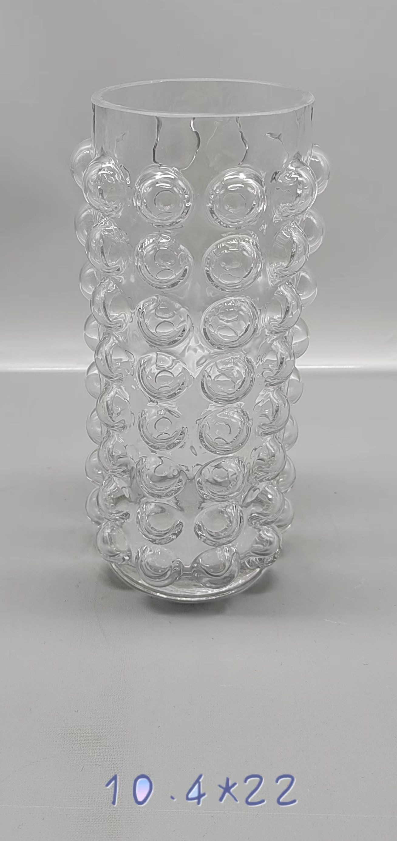Crystal  glass vase made by hands