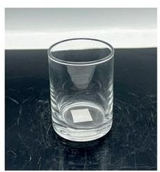 Clear glass cup made-hand