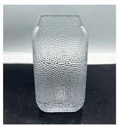 Clear glass vase made by hands