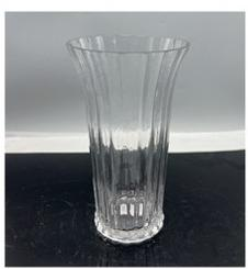 Clear glass vase made by hands