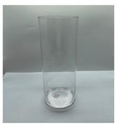 Clear glass cylinder made-hand 