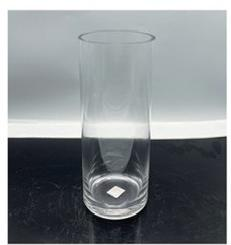 Clear glass cylinder made-hand 