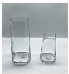 A group of clear glass vase made-hand