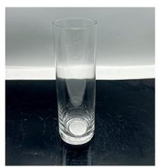 Clear glass cylinder made-hand 
