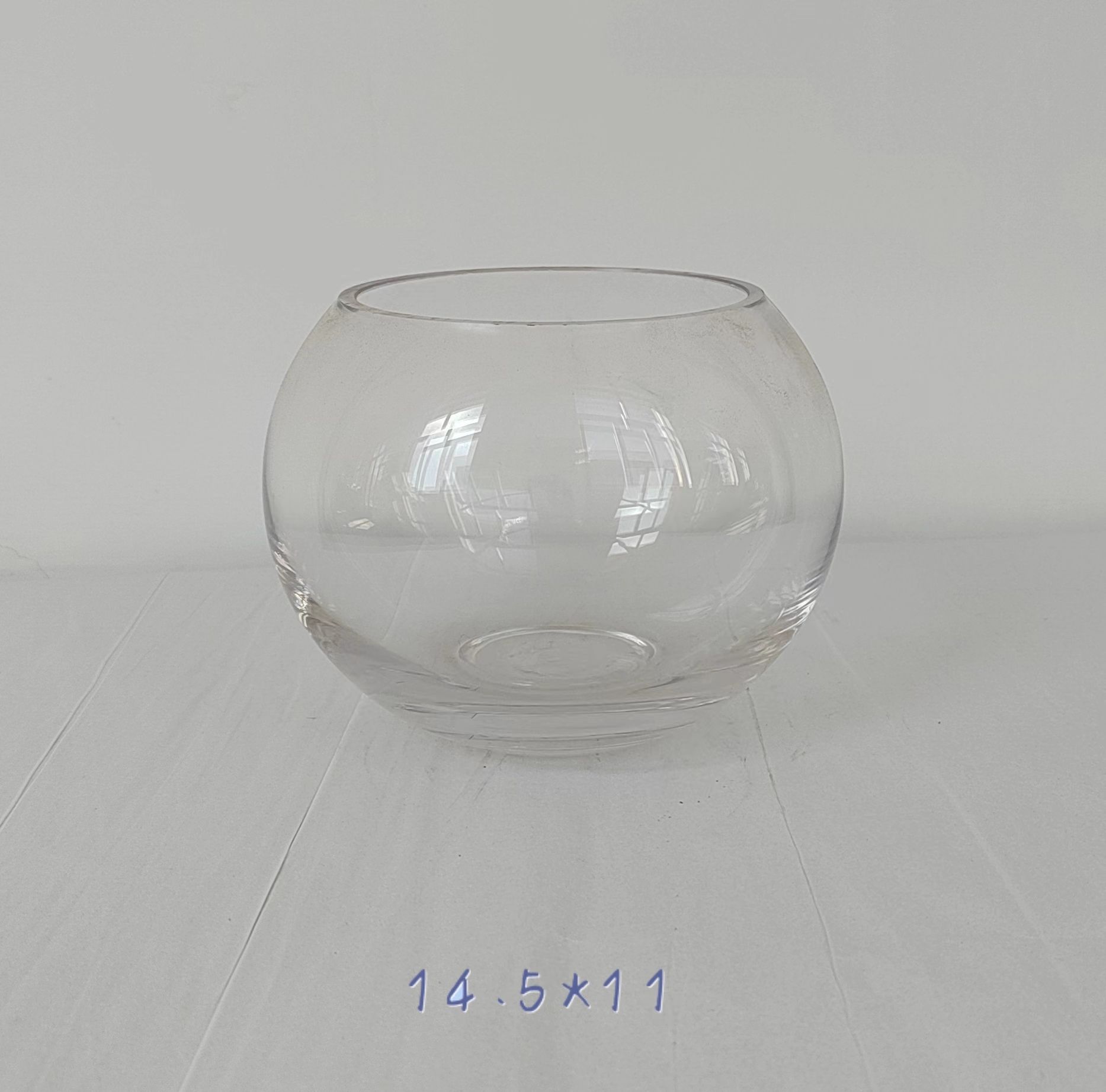 Clear glass ball hand-made