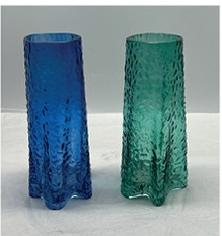 Glass vase spray color hand-made