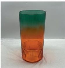 Glass vase spray color hand-made