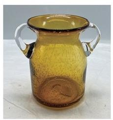 Bubble Glass vase in primary color with little ears/S