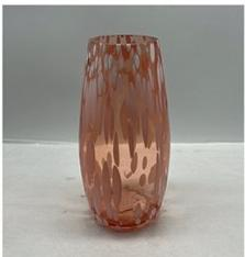 Glass vase spray color hand-made