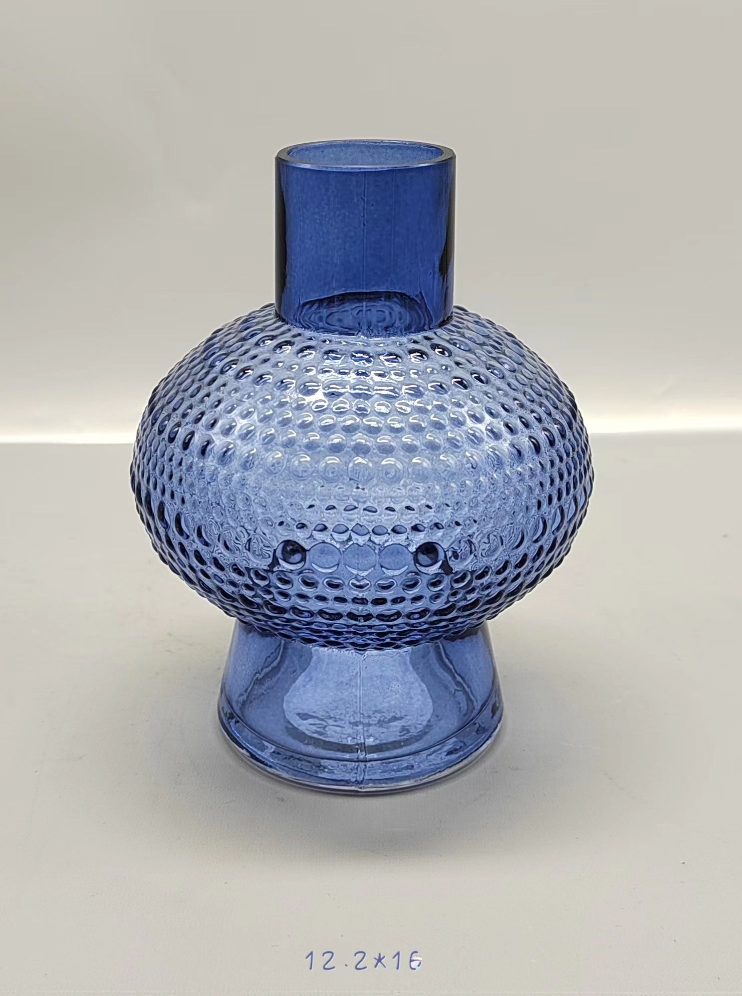 Glass vase spray color hand-made