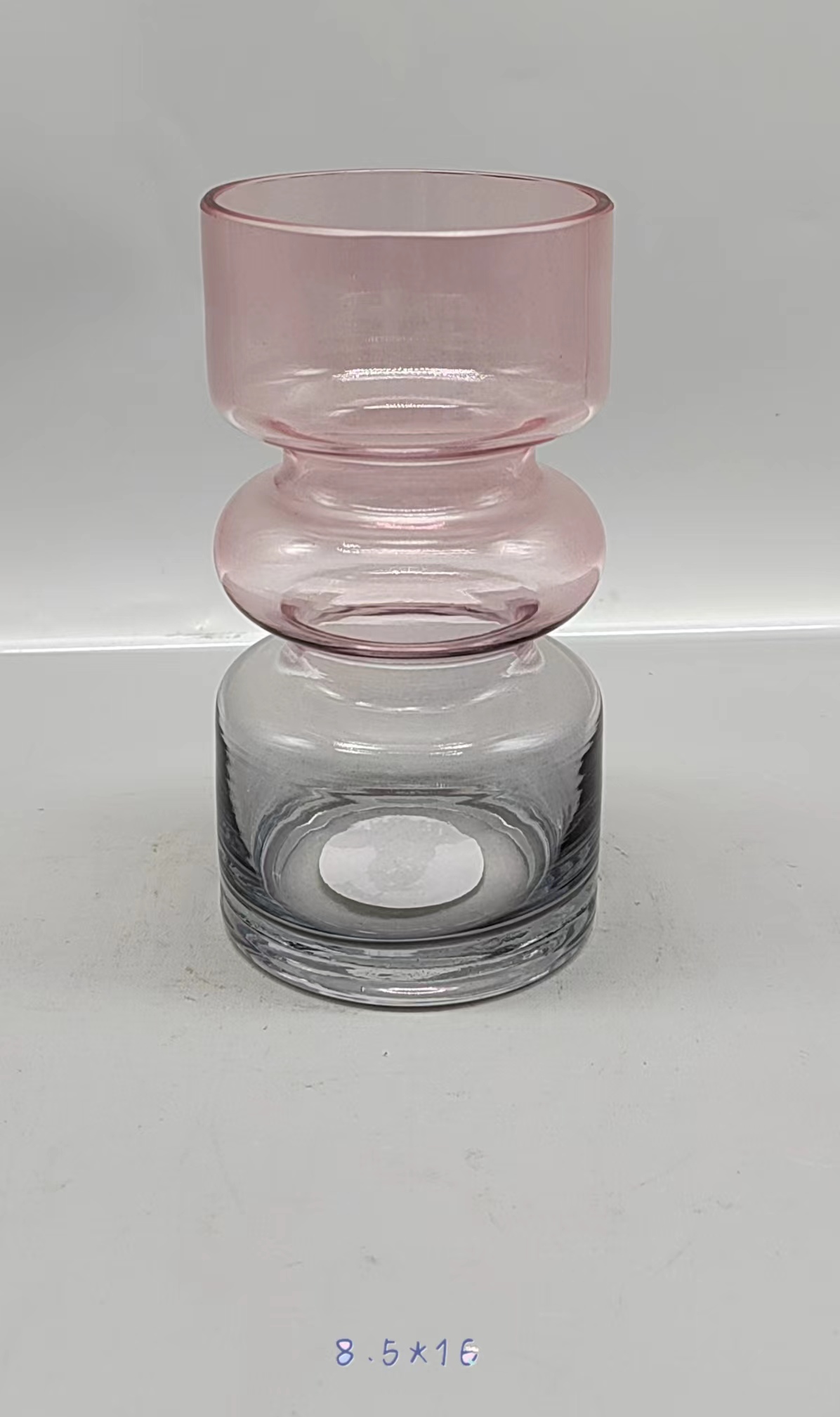 Glass vase spray color hand-made