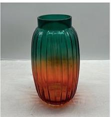 Glass vase spray color hand-made