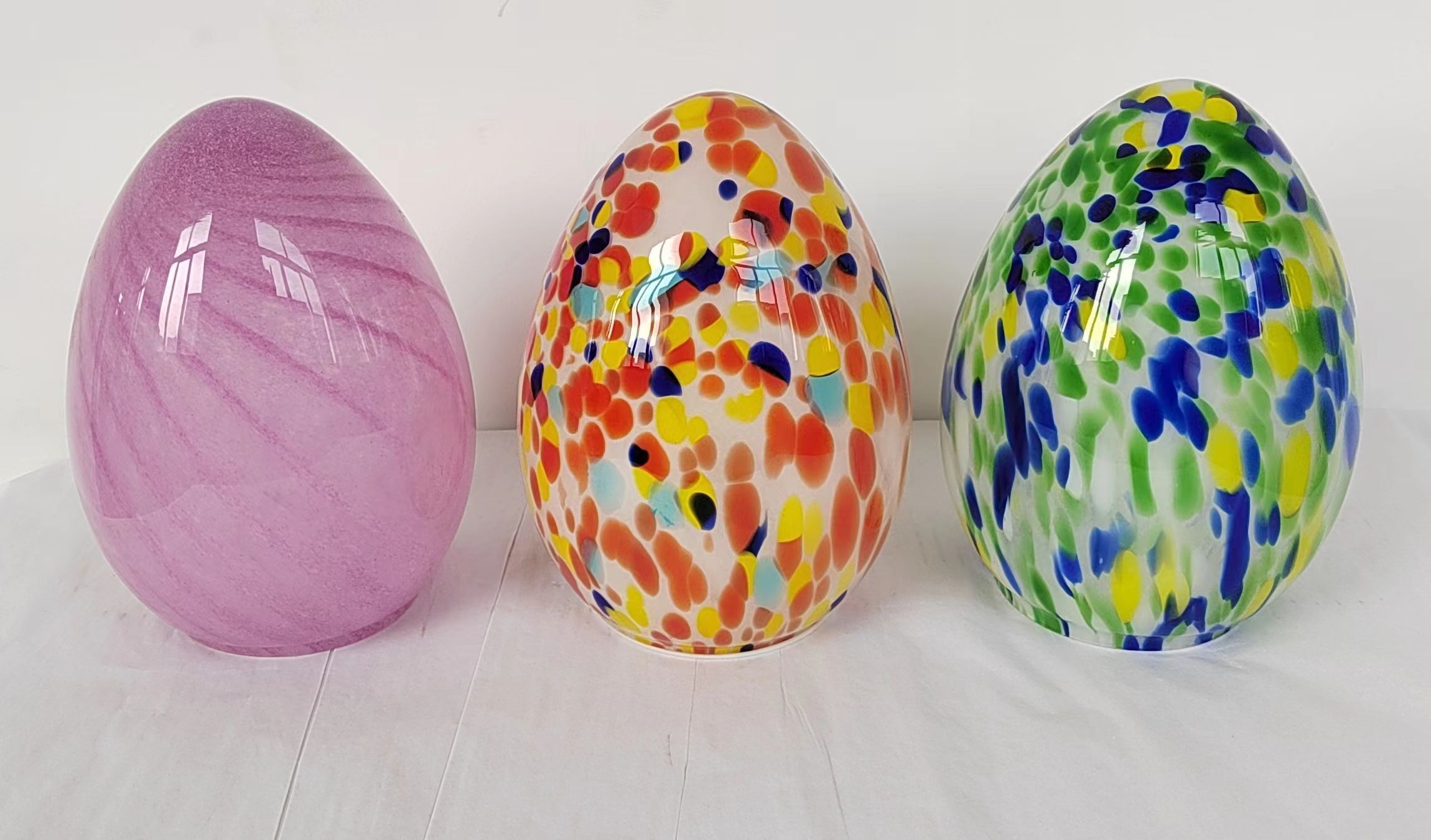 Colorful Glass  Easter egg  hand-made