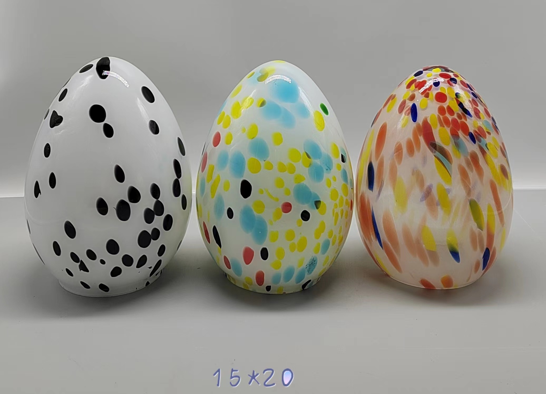 Colorful Glass  Easter egg  hand-made