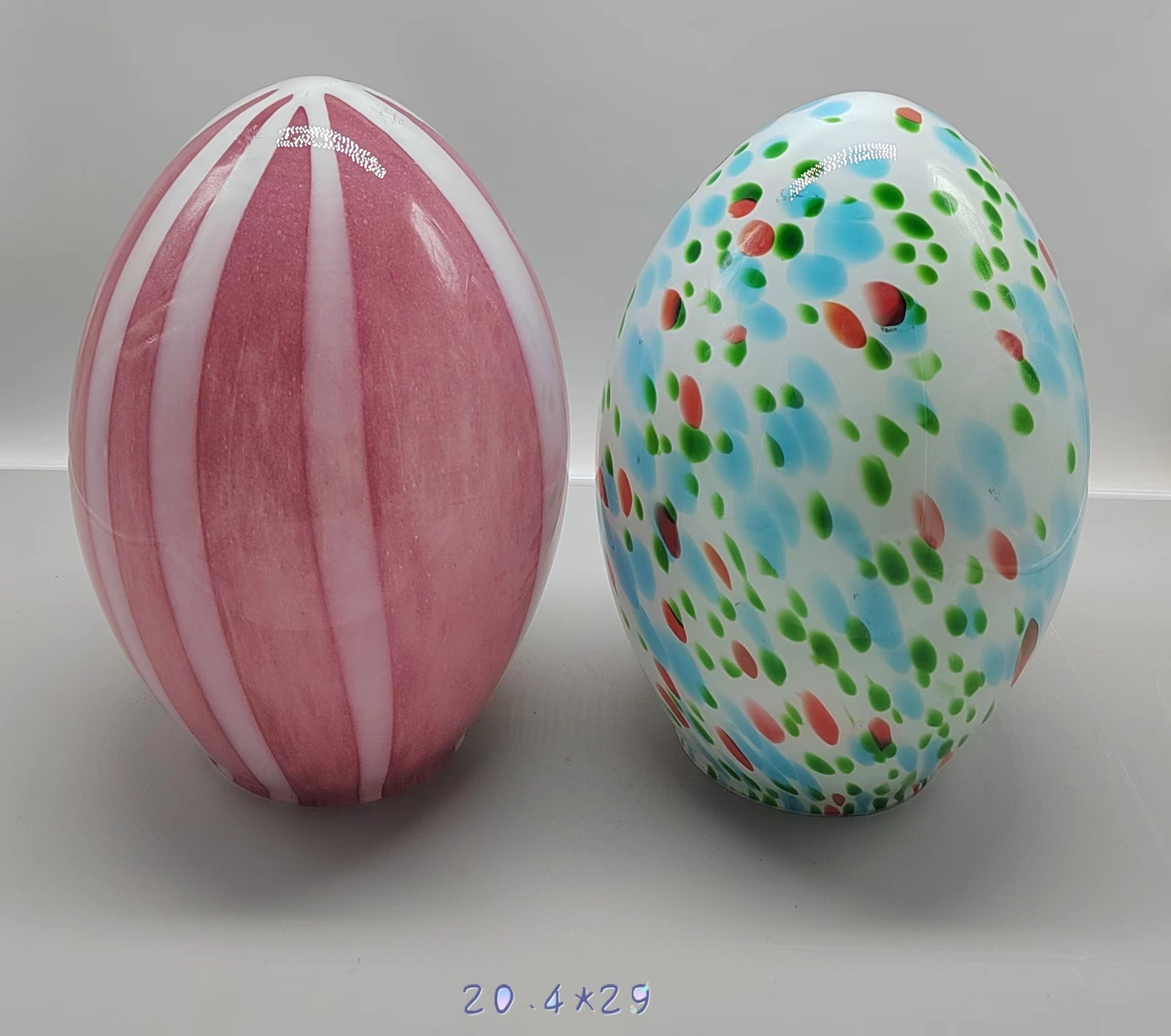 Colorful Glass  Easter egg  hand-made