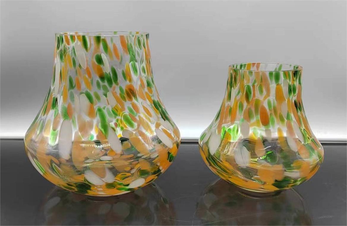 Colorful glass vase large/small