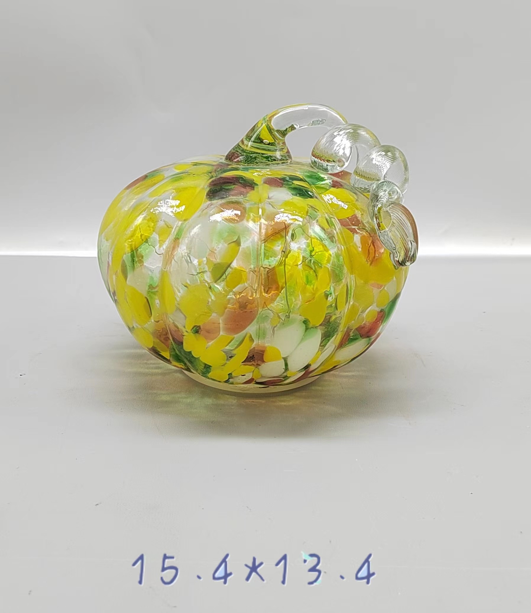 Glass pumpkin  for Halloween with light