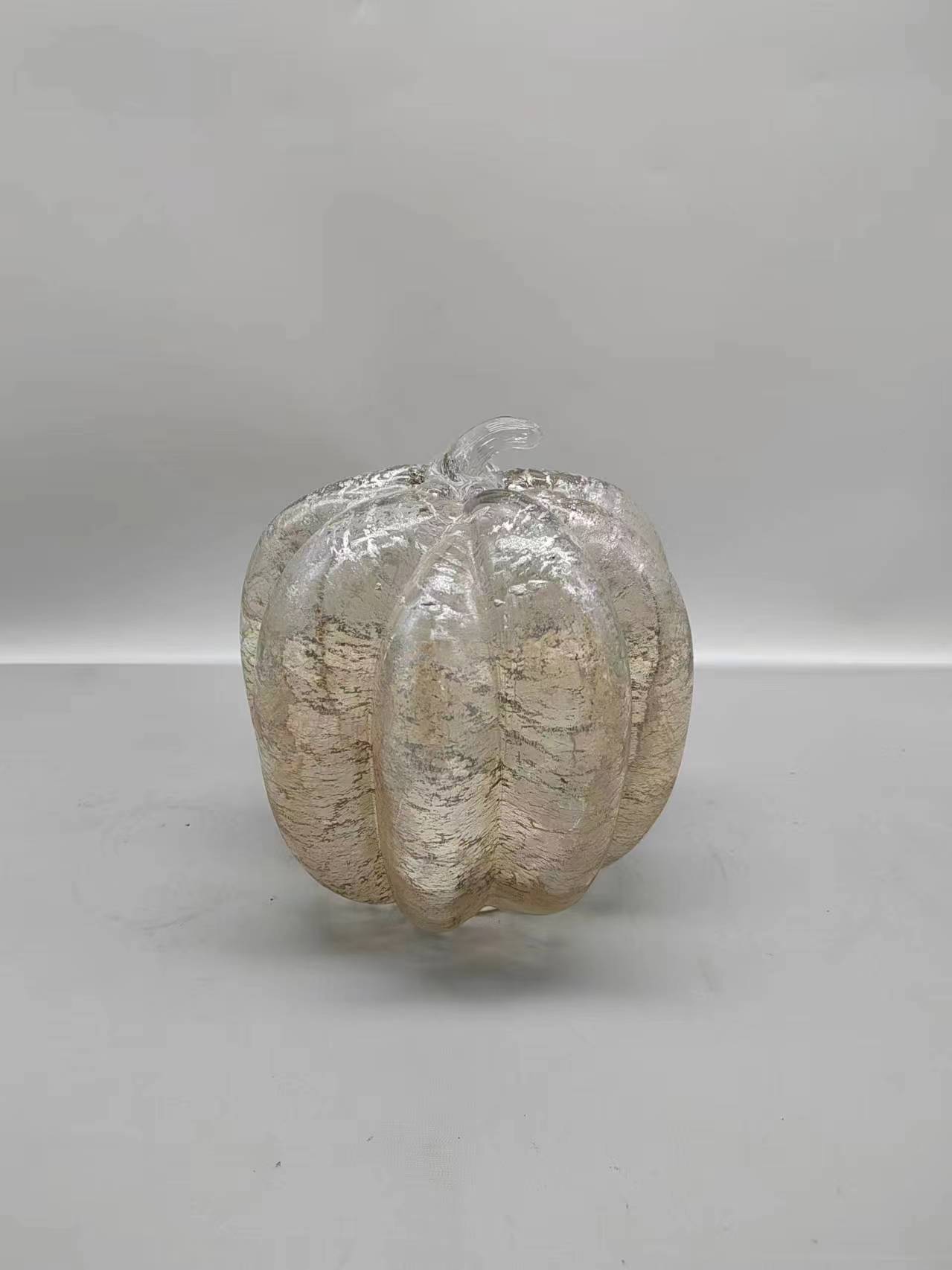 Glass pumpkin  for Halloween   hand-made