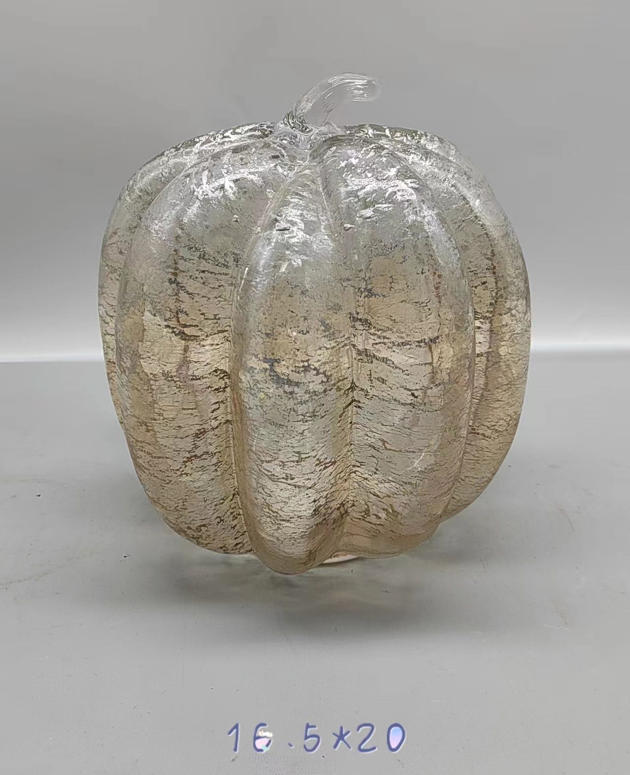 Glass pumpkin  for Halloween   hand-made
