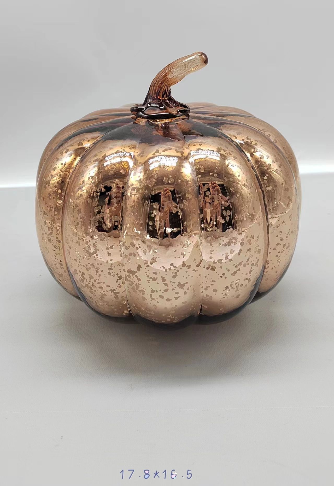 Glass pumpkin  for Halloween   electroplate