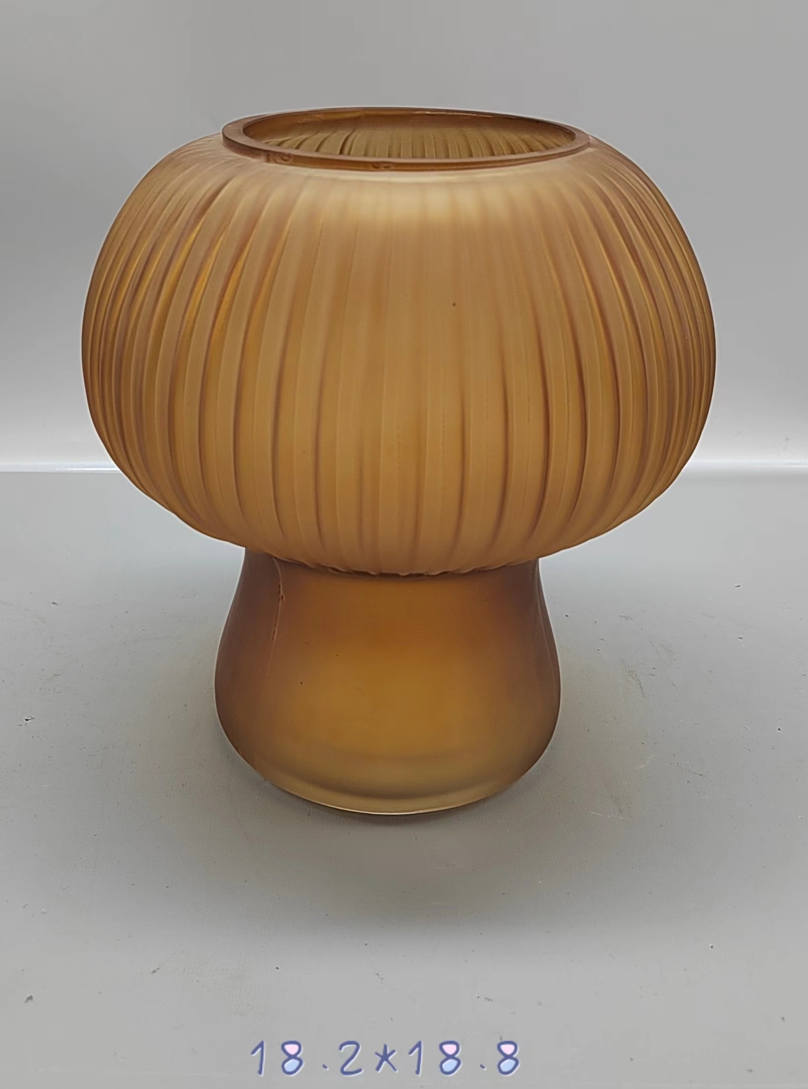 Glass mushrooms spray color hand-made