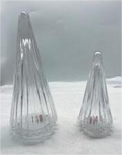 Clear glass Christmas tree hand-made 
