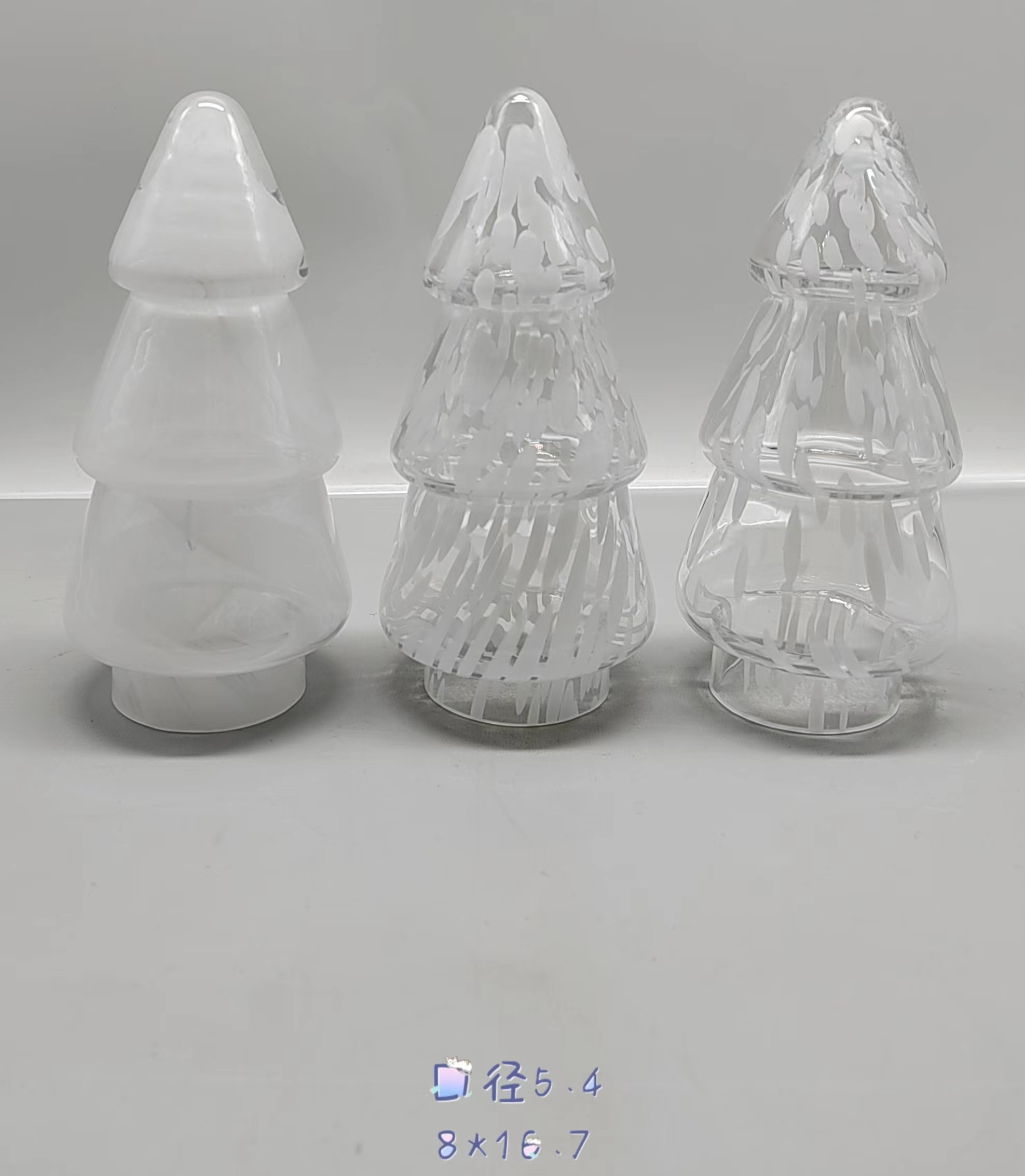 Glass  Christmas tree hand-made