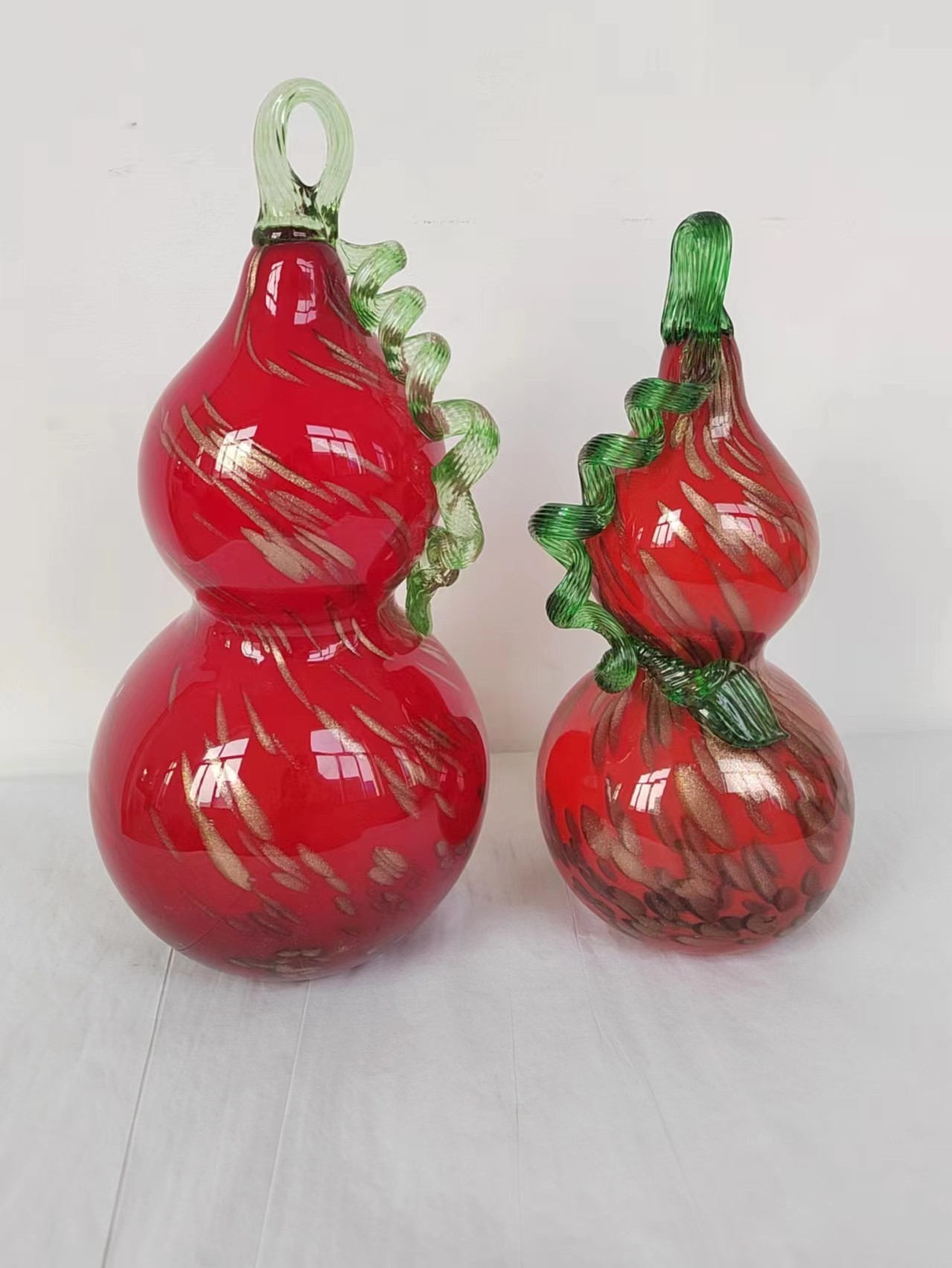 Glass  decoration hand--made  calabash/S