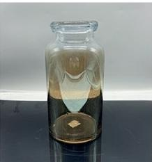 Glass vase with electroplated
