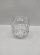 Crystal  glass vase made by hands