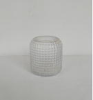 Crystal  glass vase made by hands