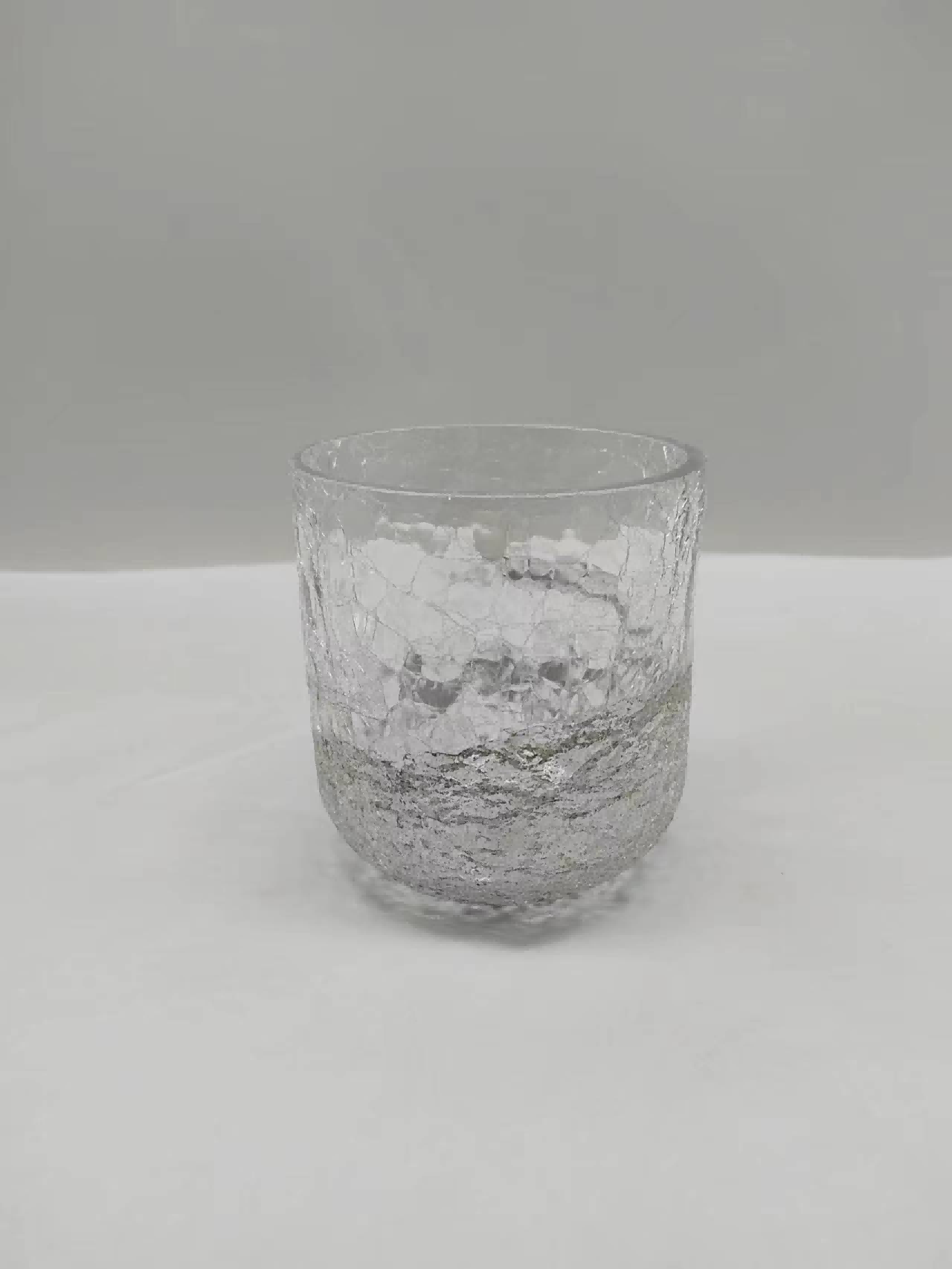 Glass  candle holder hand-made