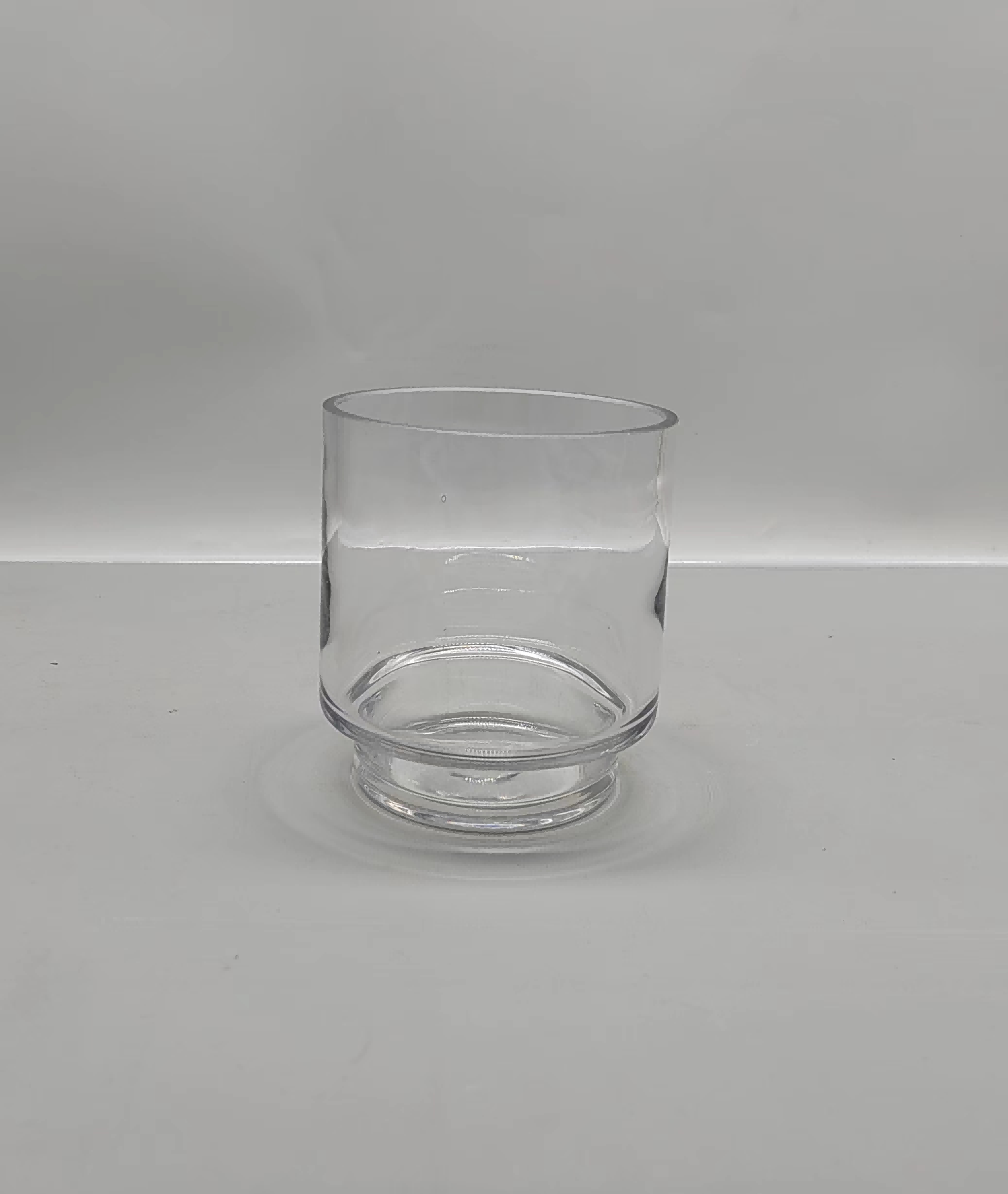 Crystal  glass vase made by hands