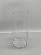 Clear glass vase made by hands