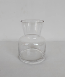 Clear glass vase made by hands