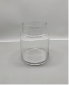 Clear glass vase made by hands