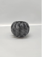 Glass  pumpkin for halloween in primary color made-hand