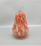 Glass  pumpkin for halloween in primary color made-hand