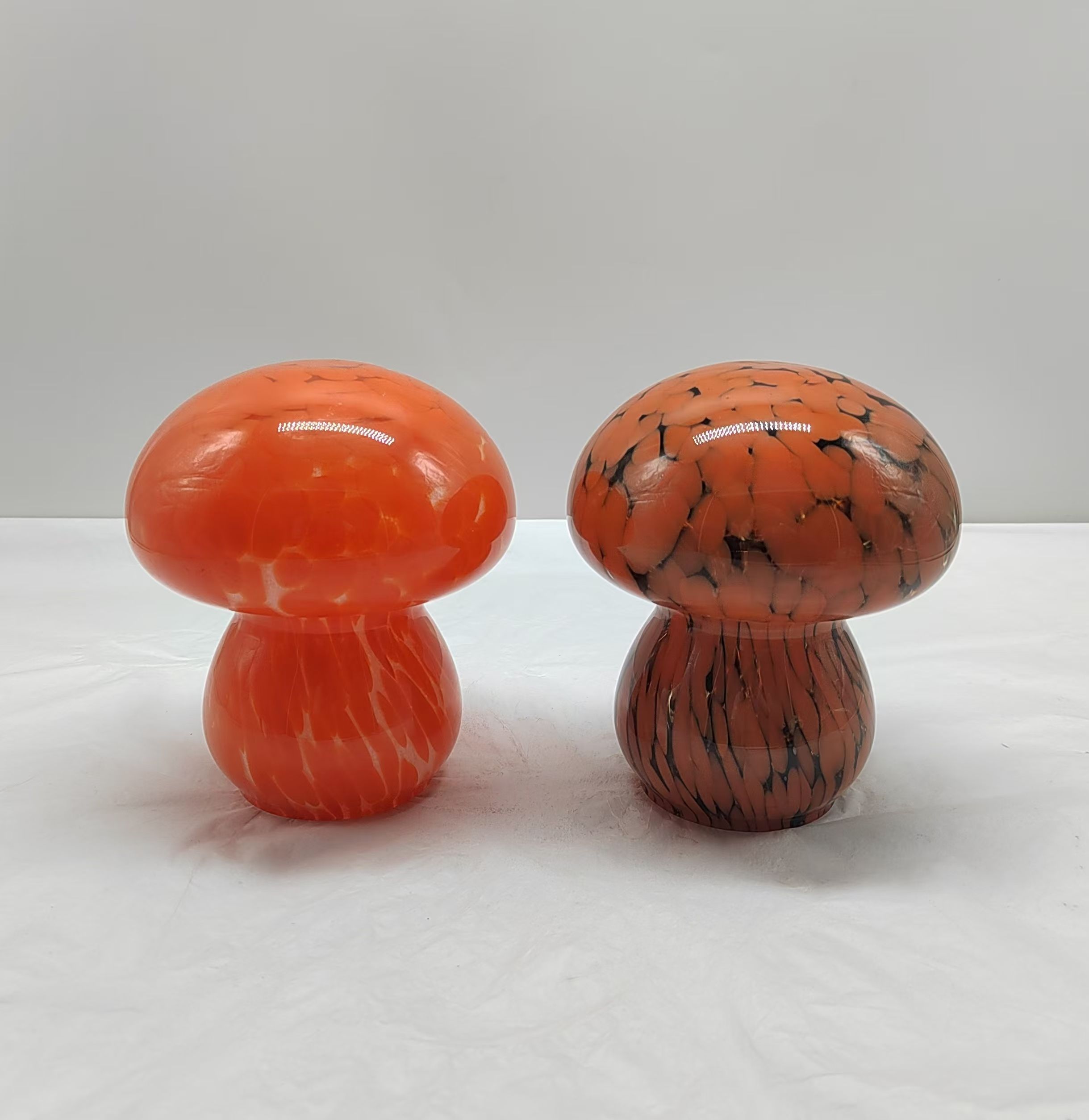 Colorful Glass mushroom in primary color  hand-made