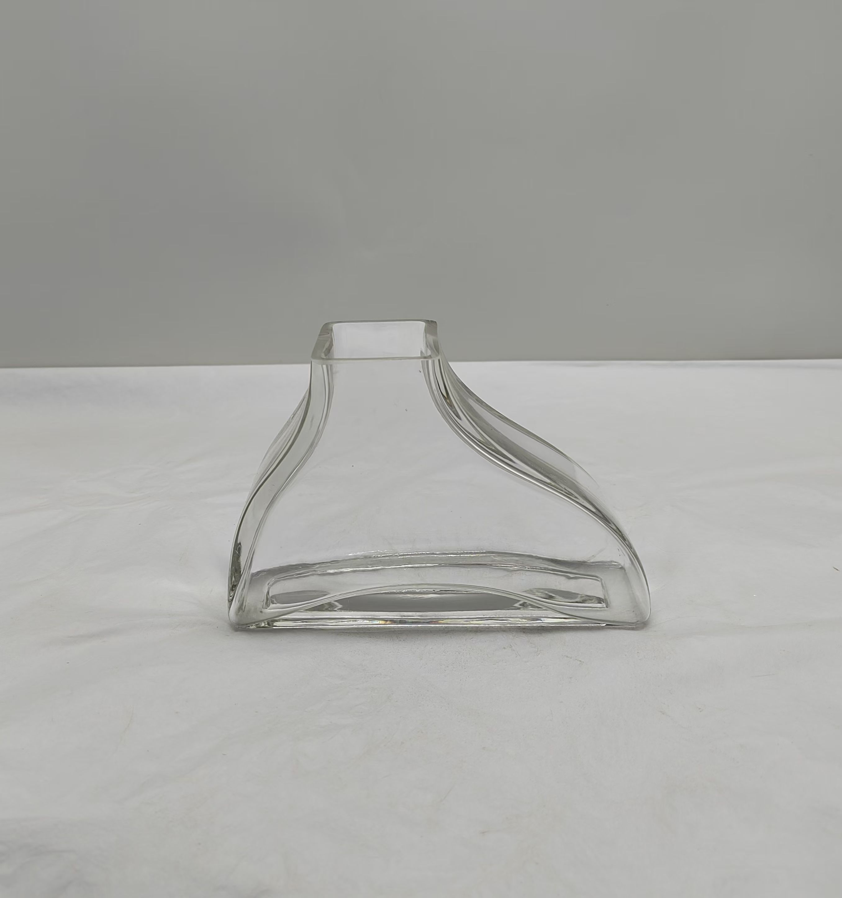 Crystal  glass vase made by hands