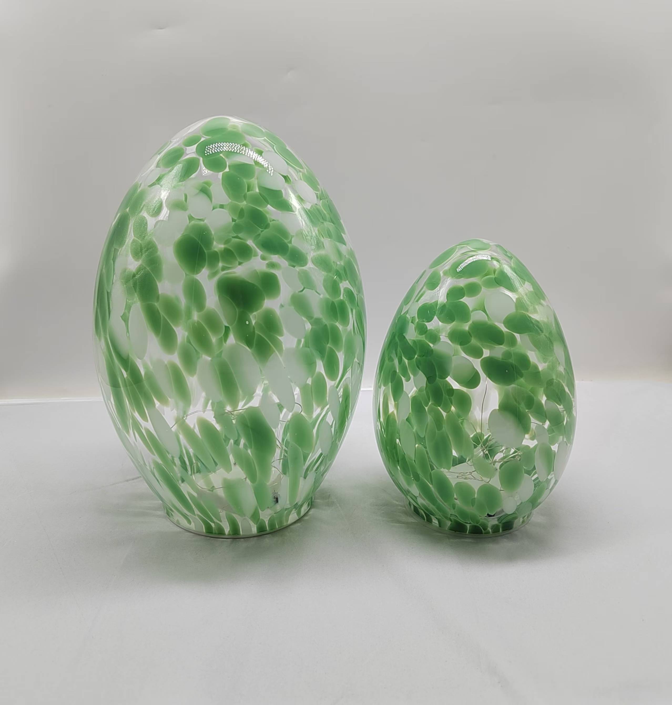Colorful glass Easter egg