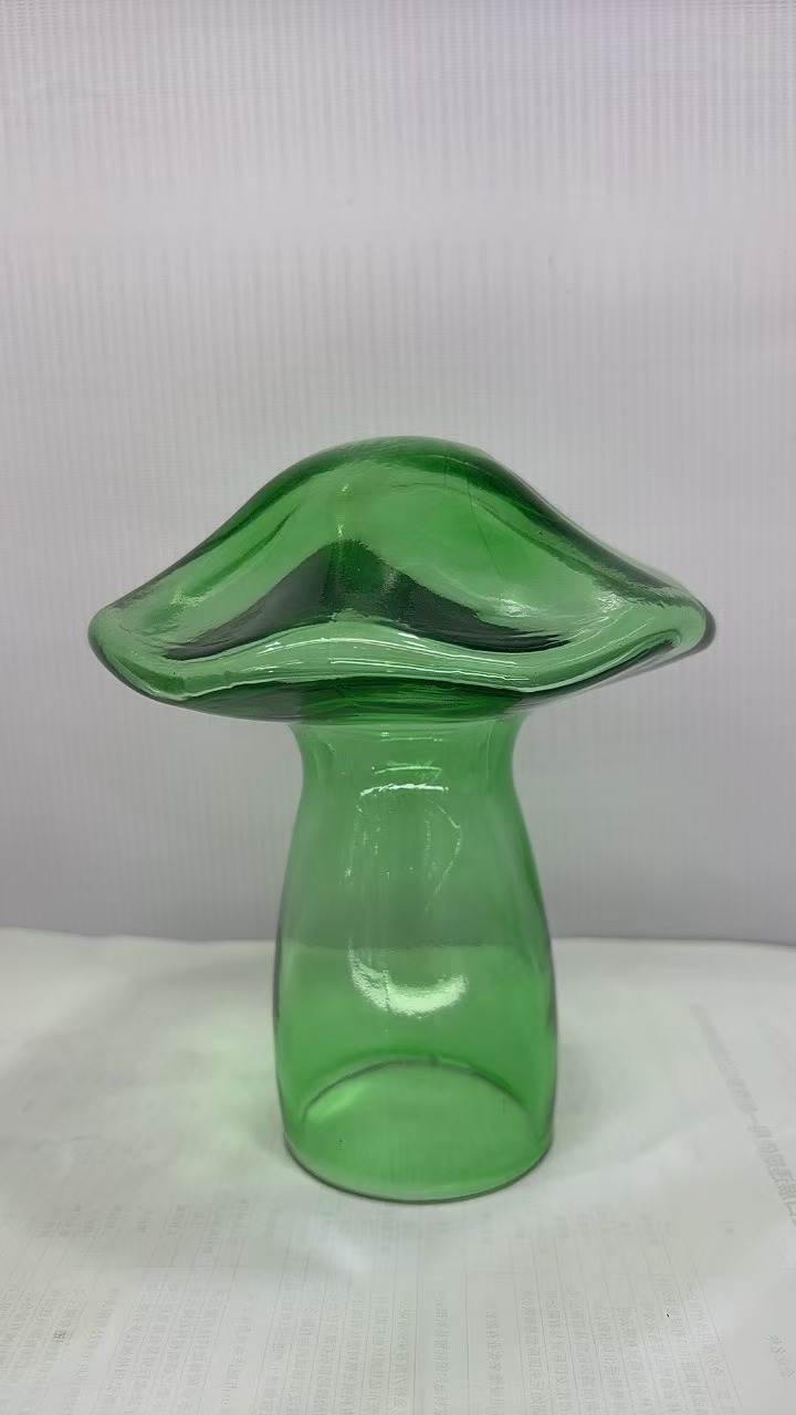 Colorful Glass mushroom in  hand-made