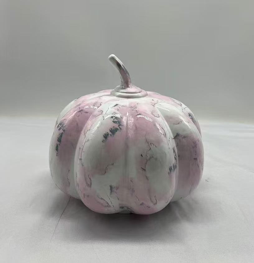 Colorful  glass pumpkin for halloween
