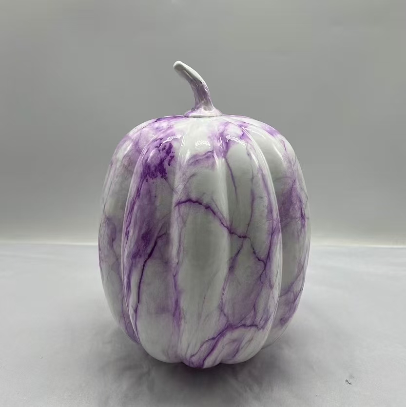 Colorful  glass pumpkin for halloween