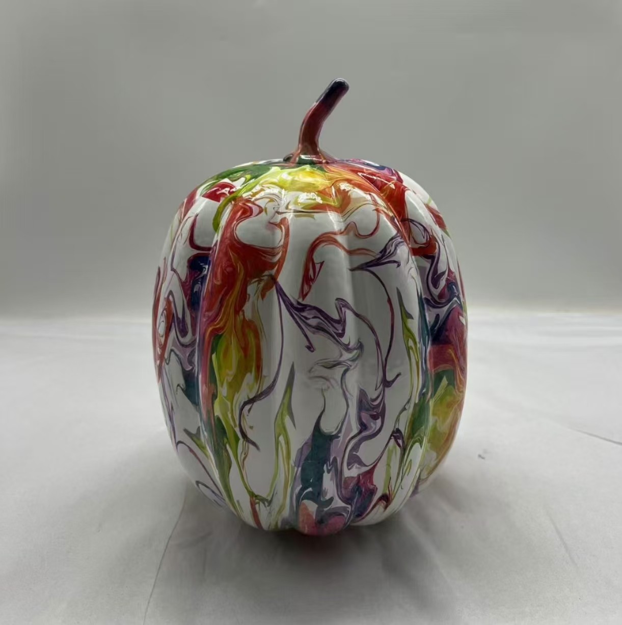 Colorful  glass pumpkin for halloween